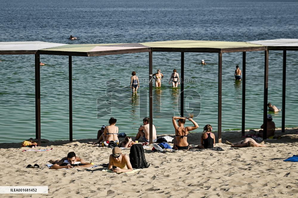 Beach in Zaporizhzhia