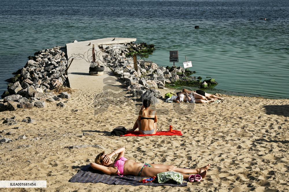 Beach in Zaporizhzhia