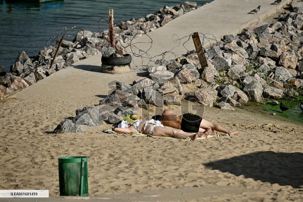 Beach in Zaporizhzhia