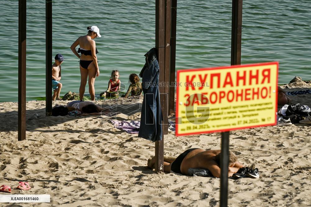 Beach in Zaporizhzhia