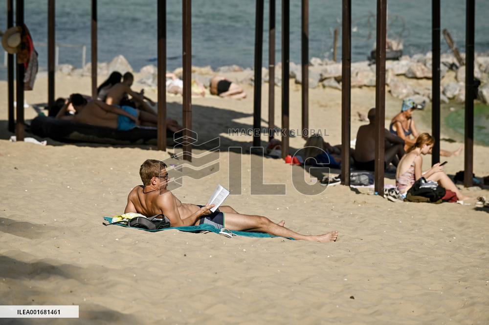 Beach in Zaporizhzhia
