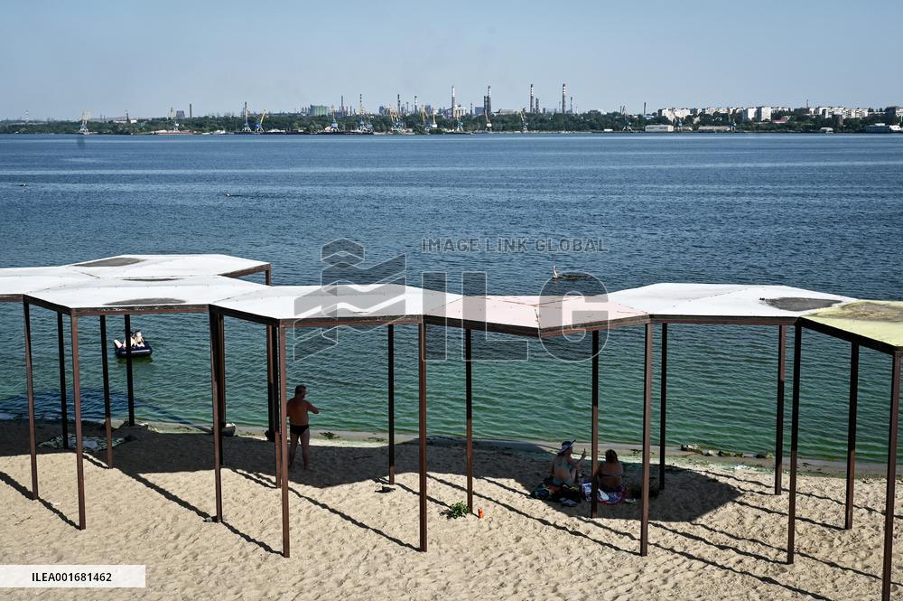 Beach in Zaporizhzhia