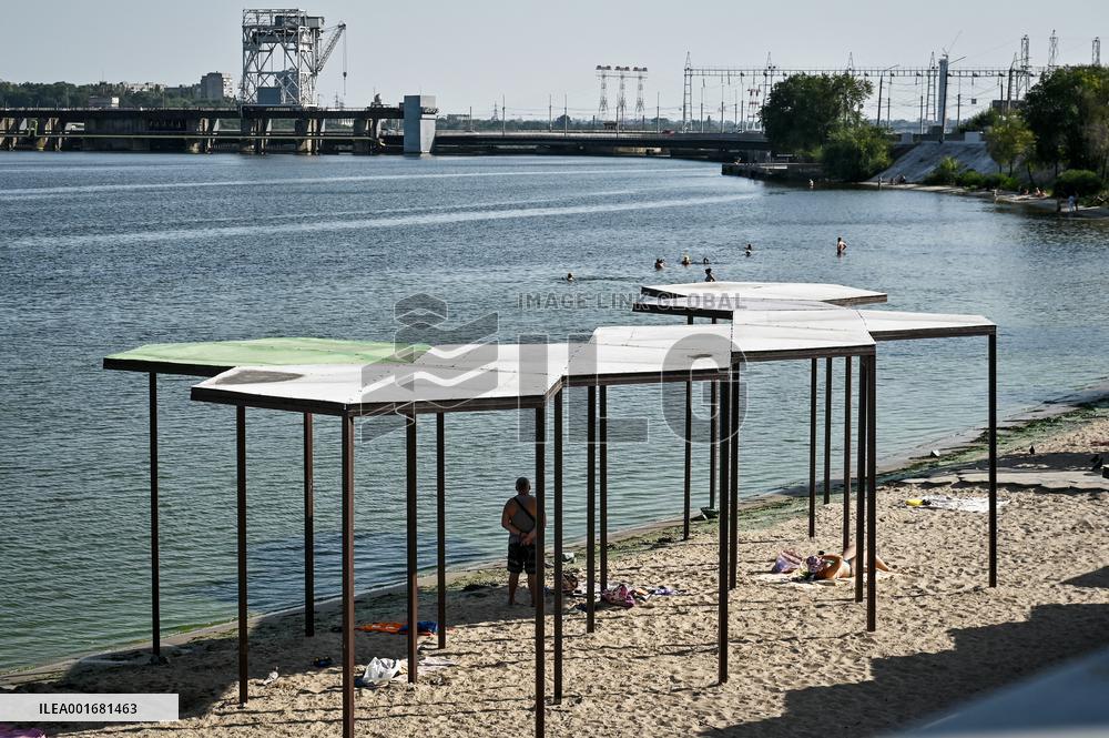 Beach in Zaporizhzhia
