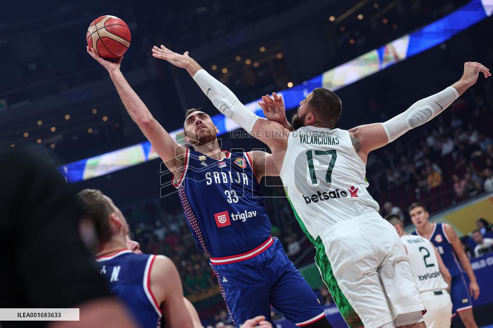 (SP)PHILIPPINES-MANILA-BASKETBALL-FIBA WORLD CUP-QUARTERFINAL-LTU VS SRB