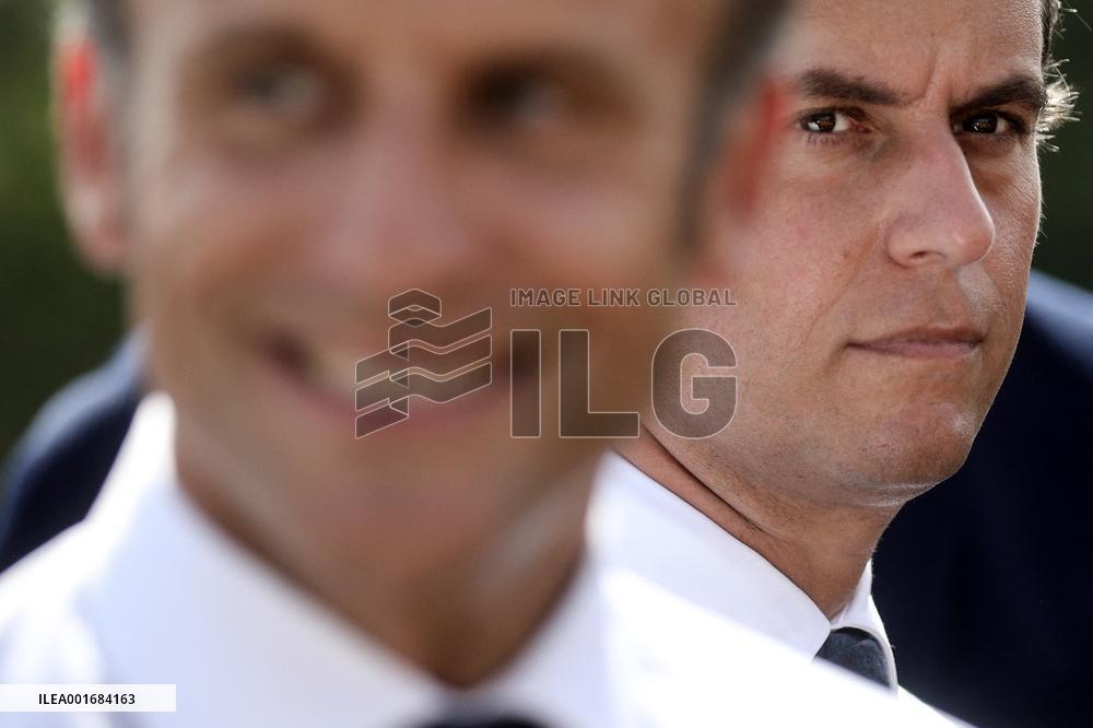 President Macron Visits Daniel-Argote Middle School - Orthez