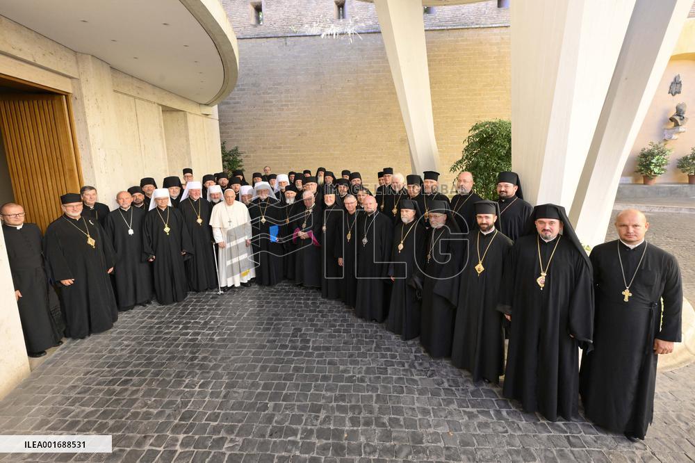 Pope Francis Meets Bishops Of The Ukrainian Greek Catholic Church - Vatican