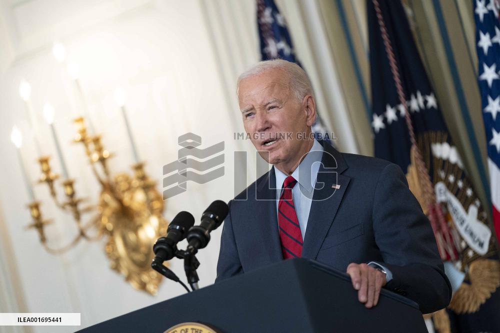 President Biden Speaks With West Coast Labor Union Leaders On New Contract