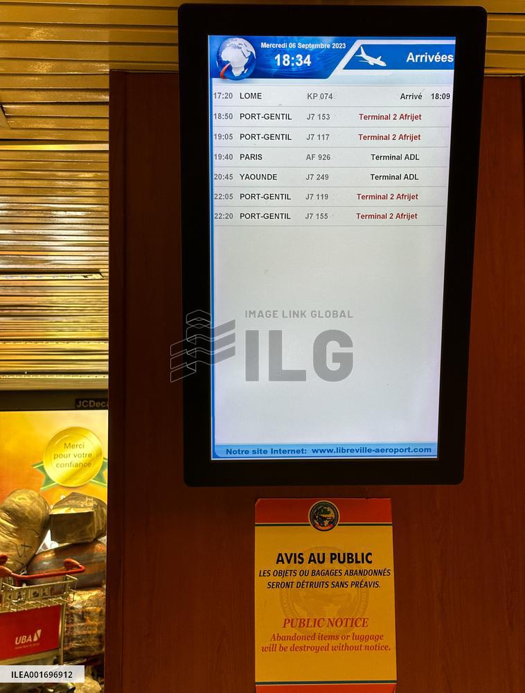 GABON-LIBREVILLE-BORDERS-REOPENING-AIRPORT