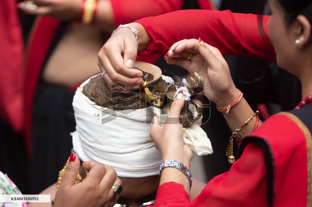 NEPAL-BHAKTAPUR-KRISHNA JANMASHTAMI FESTIVAL