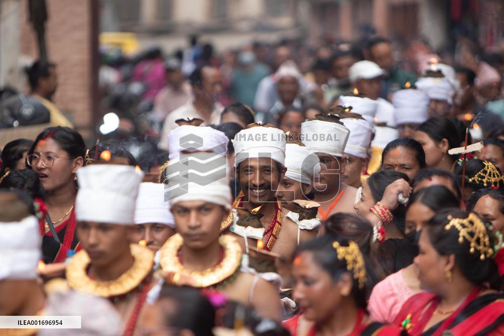 NEPAL-BHAKTAPUR-KRISHNA JANMASHTAMI FESTIVAL
