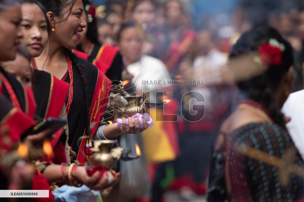 NEPAL-BHAKTAPUR-KRISHNA JANMASHTAMI FESTIVAL