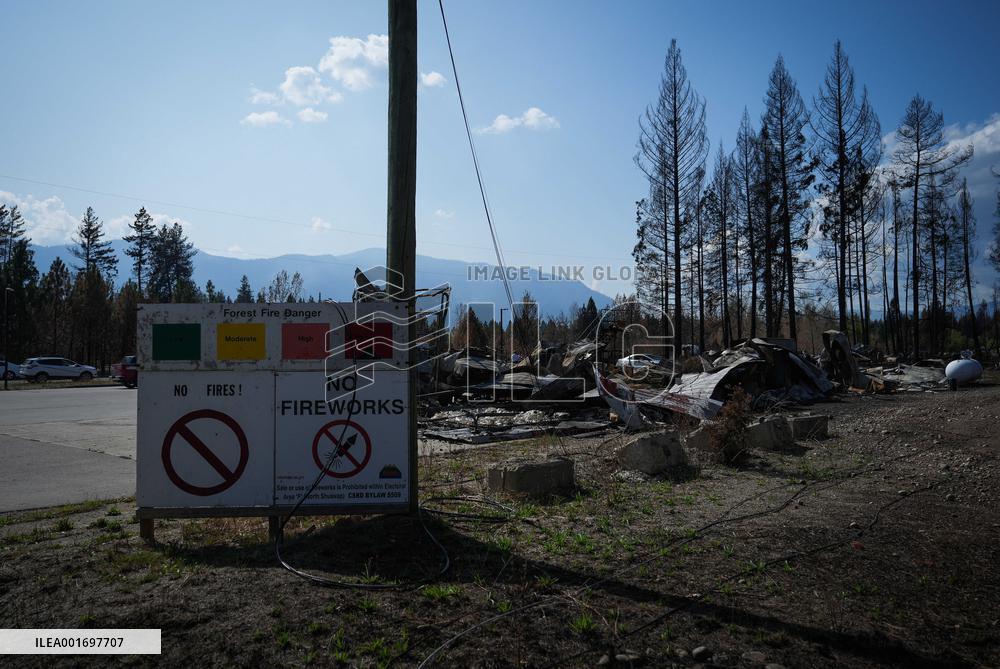 Bush Creek East Wildfire Aftermath - British Columbia