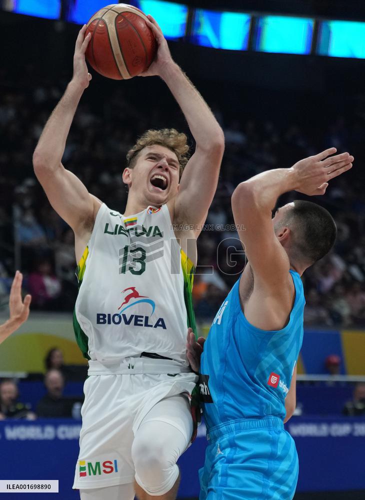 (SP)PHILIPPINES-MANILA-BASKETBALL-FIBA WORLD CUP-CLASSIFICATION GAMES 5-8-LTU VS SLO
