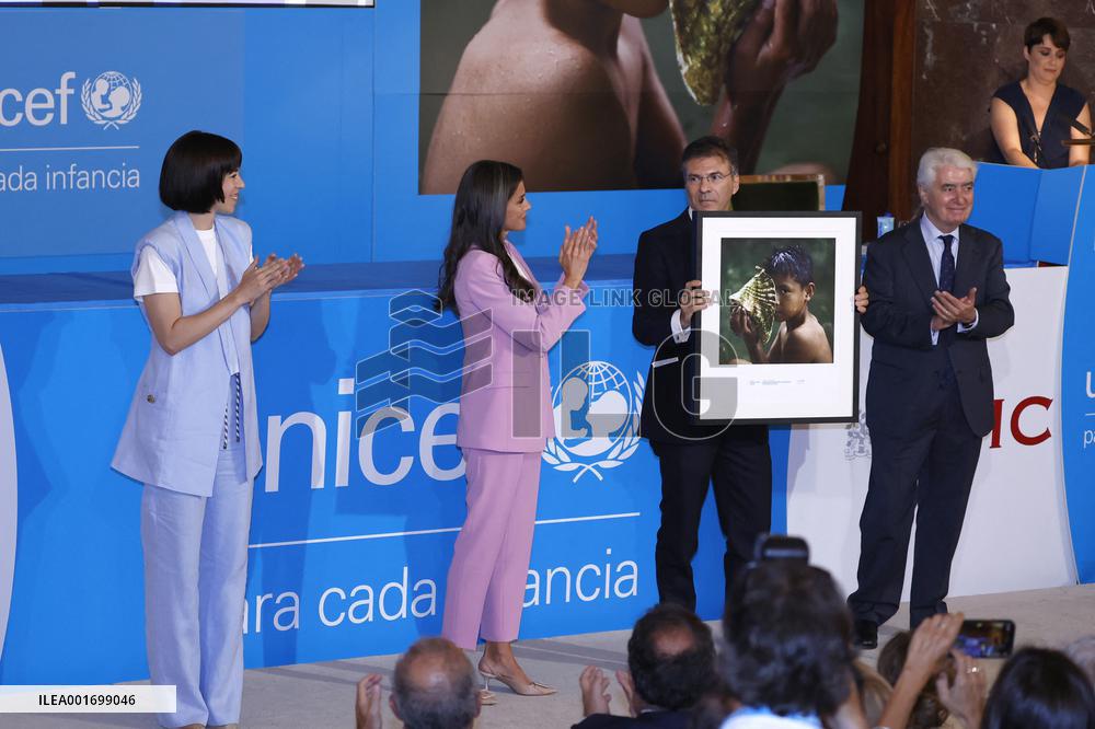 Queen Letizia At UNICEF Spain 2023 Awards - Madrid