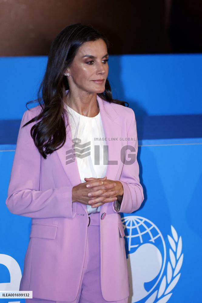 Queen Letizia At UNICEF Spain 2023 Awards - Madrid