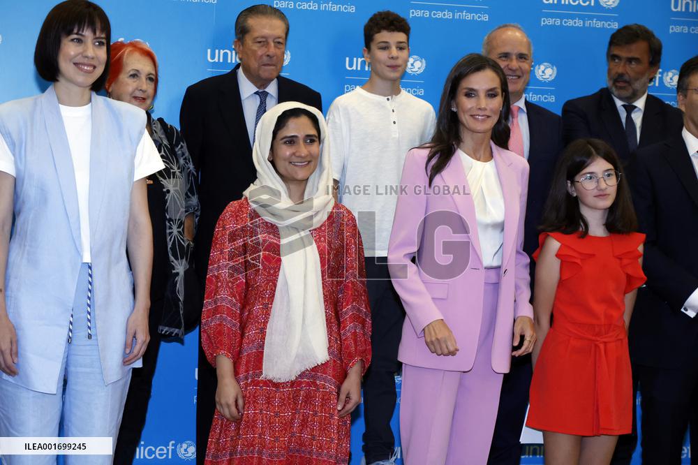 Queen Letizia At UNICEF Spain 2023 Awards - Madrid
