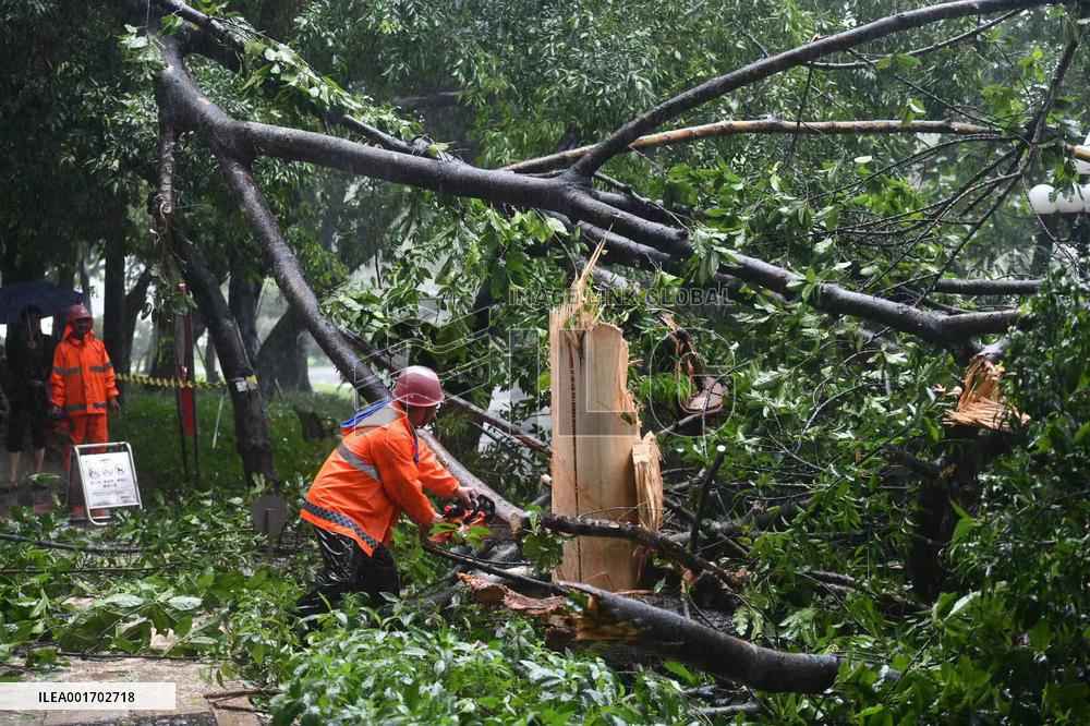 CHINA-GUANGDONG-SHENZHEN-RAINFALL (CN)