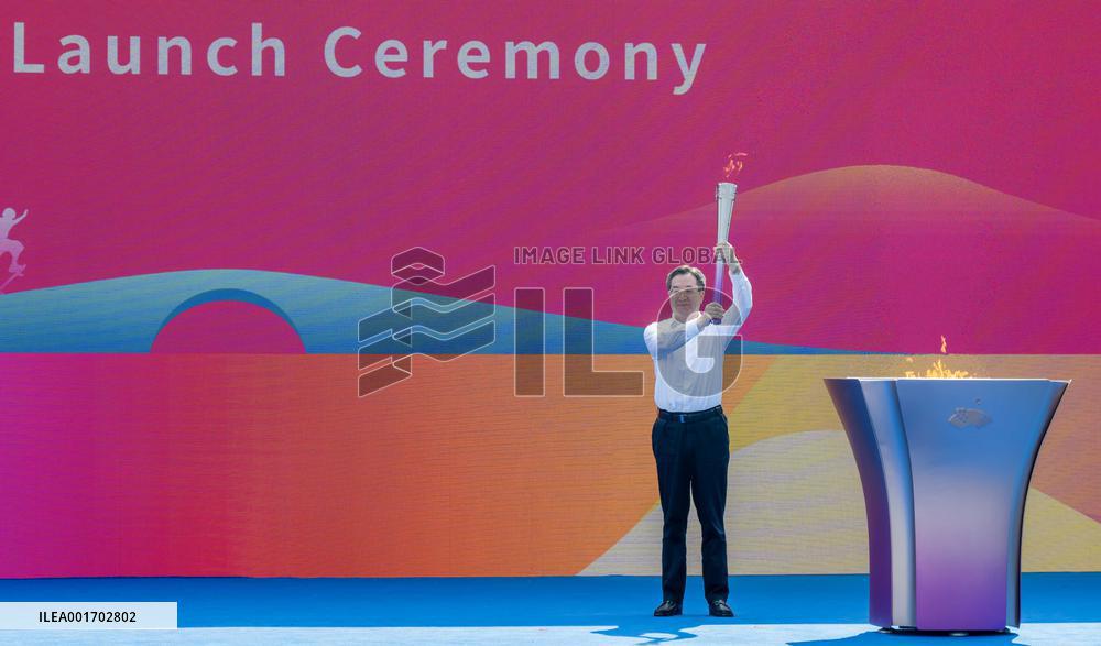 CHINA-ZHEJIANG-HANGZHOU-DING XUEXIANG-19TH ASIAN GAMES-TORCH RELAY-BEGINNING (CN)