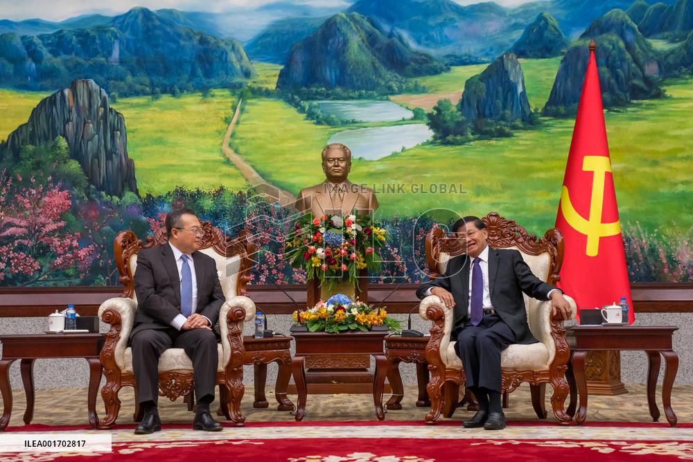 LAOS-VIENTIANE-CHINA-LIU JIANCHAO-VISIT