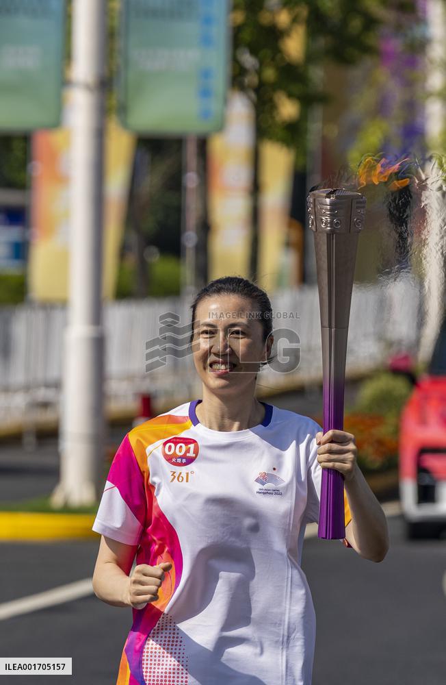 (SP)CHINA-HUZHOU-ASIAN GAMES-TORCH RELAY (CN)