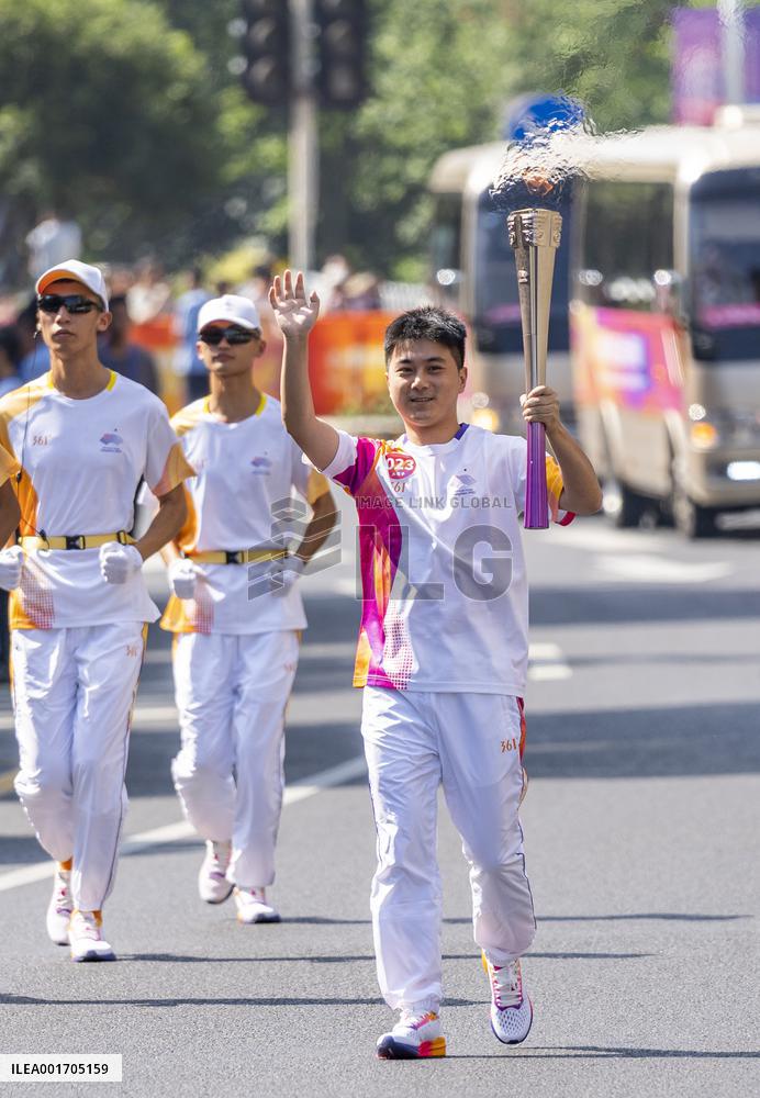 (SP)CHINA-HUZHOU-ASIAN GAMES-TORCH RELAY (CN)