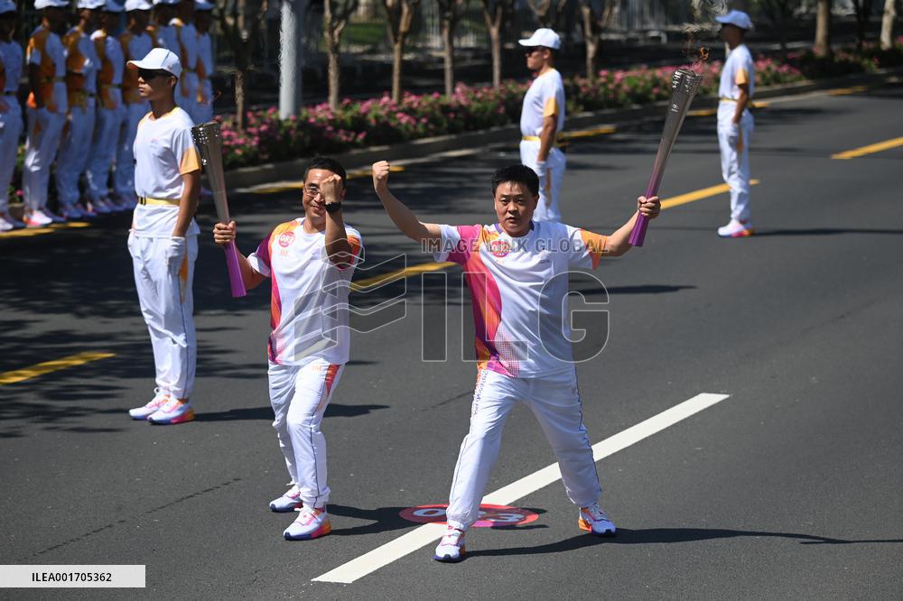 (SP)CHINA-HUZHOU-ASIAN GAMES-TORCH RELAY (CN)
