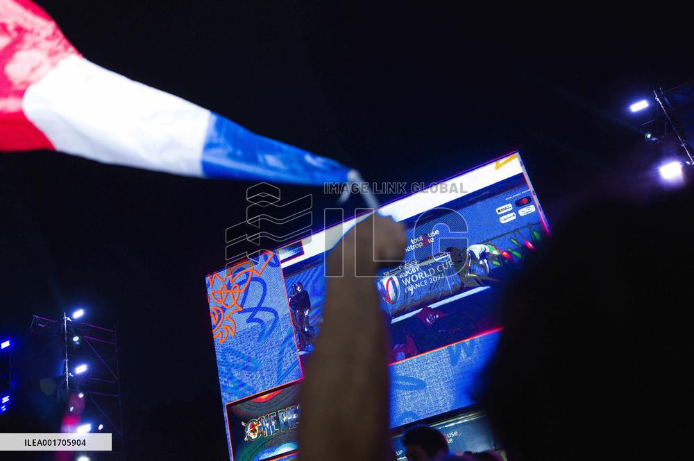 Rugby World Cup - Fans Flock At Rugby Village - Toulouse