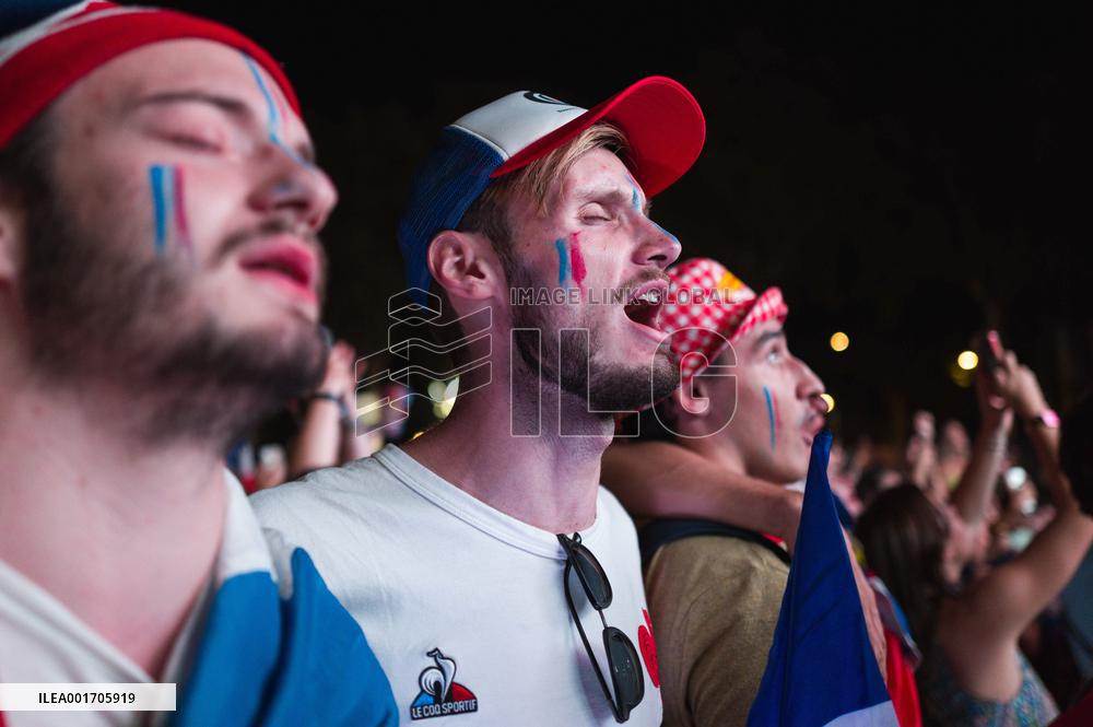 Rugby World Cup - Fans Flock At Rugby Village - Toulouse