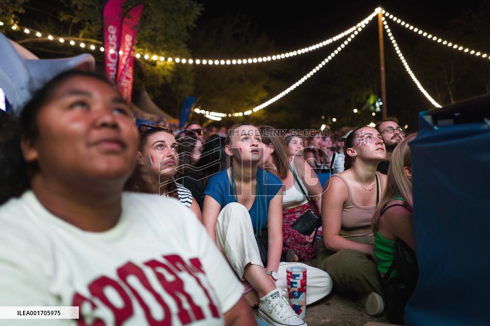 Rugby World Cup - Fans Flock At Rugby Village - Toulouse