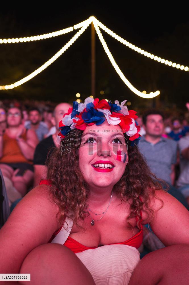 Rugby World Cup - Fans Flock At Rugby Village - Toulouse