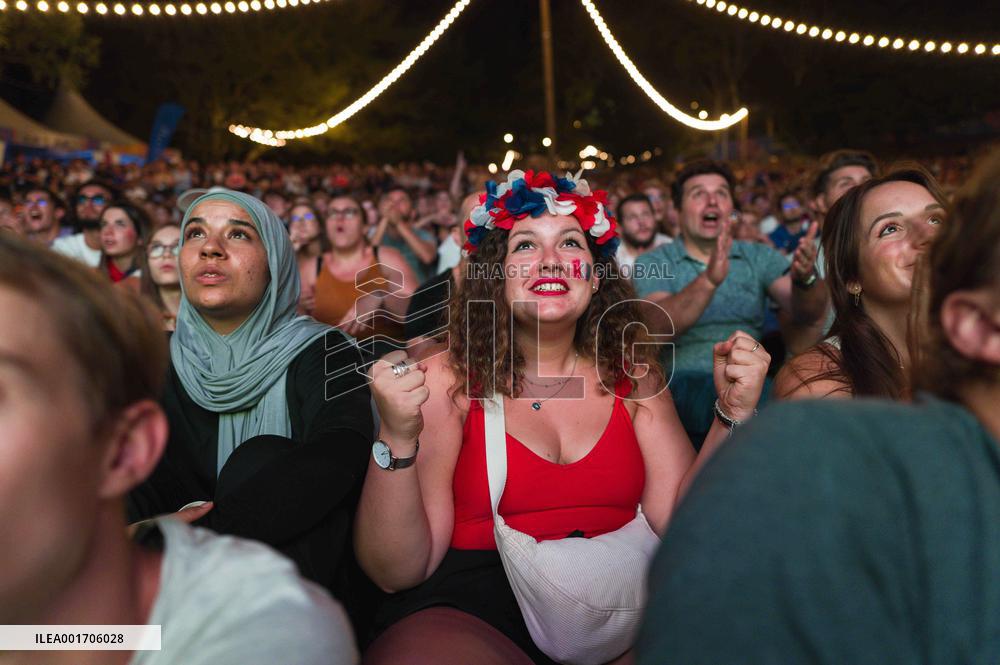 Rugby World Cup - Fans Flock At Rugby Village - Toulouse
