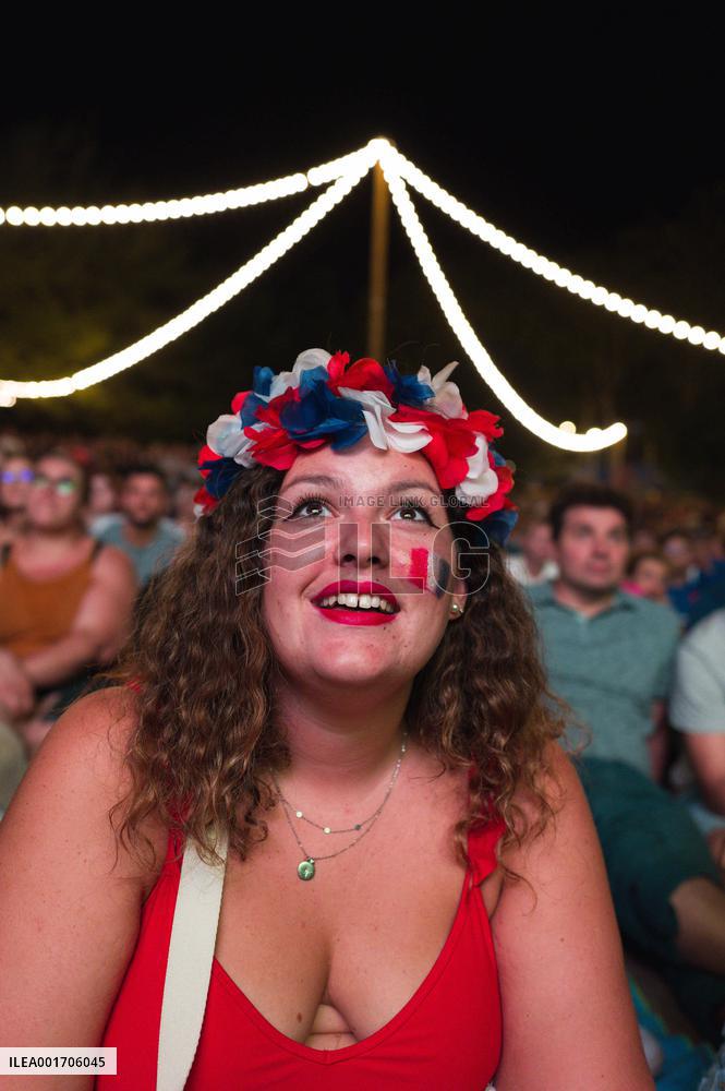 Rugby World Cup - Fans Flock At Rugby Village - Toulouse