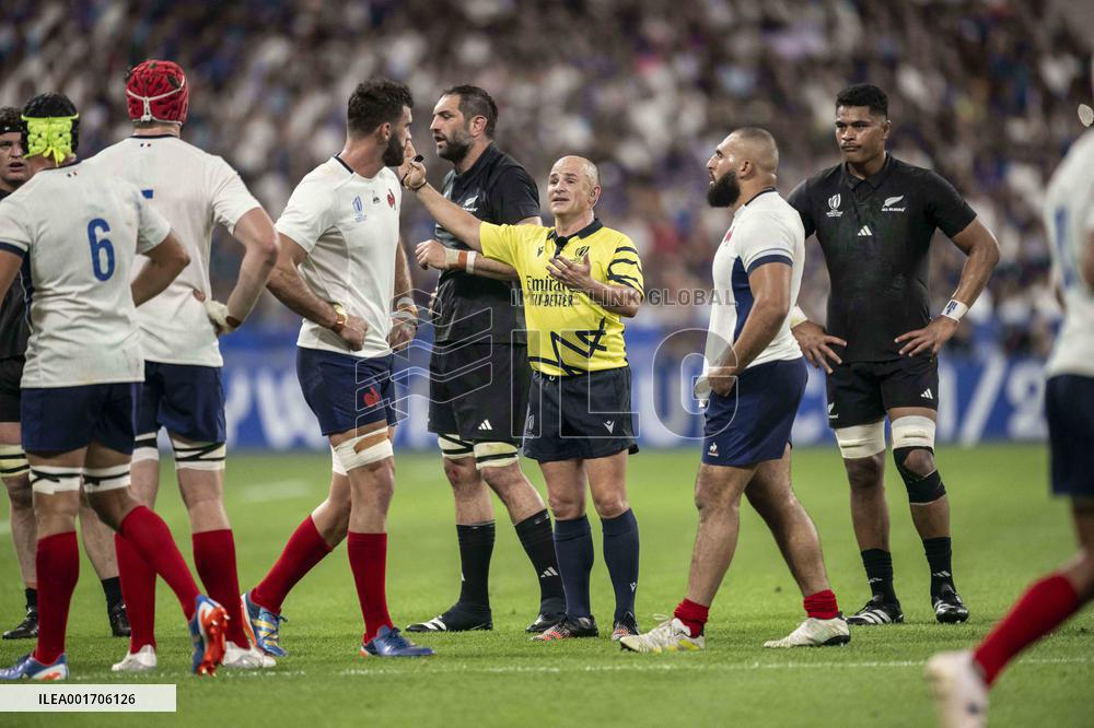 Rugby World Cup - France Defeat New Zealand In Opening Game