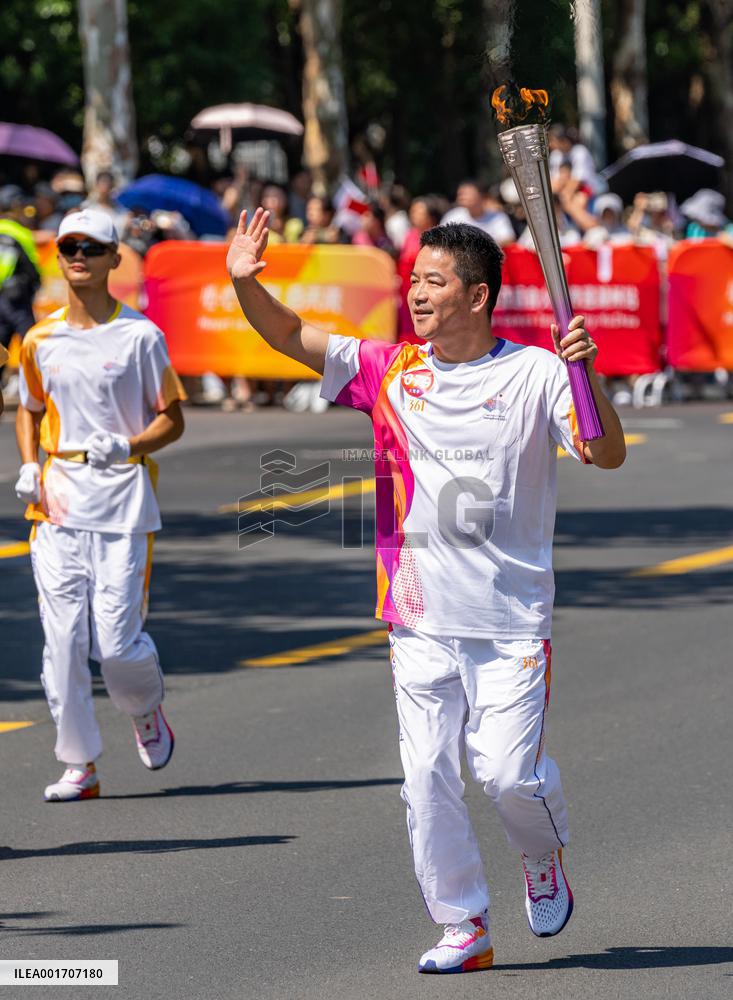 (SP)CHINA-HUZHOU-ASIAN GAMES-TORCH RELAY (CN)