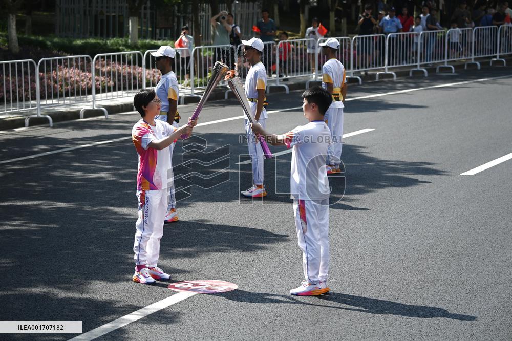 (SP)CHINA-HUZHOU-ASIAN GAMES-TORCH RELAY (CN)