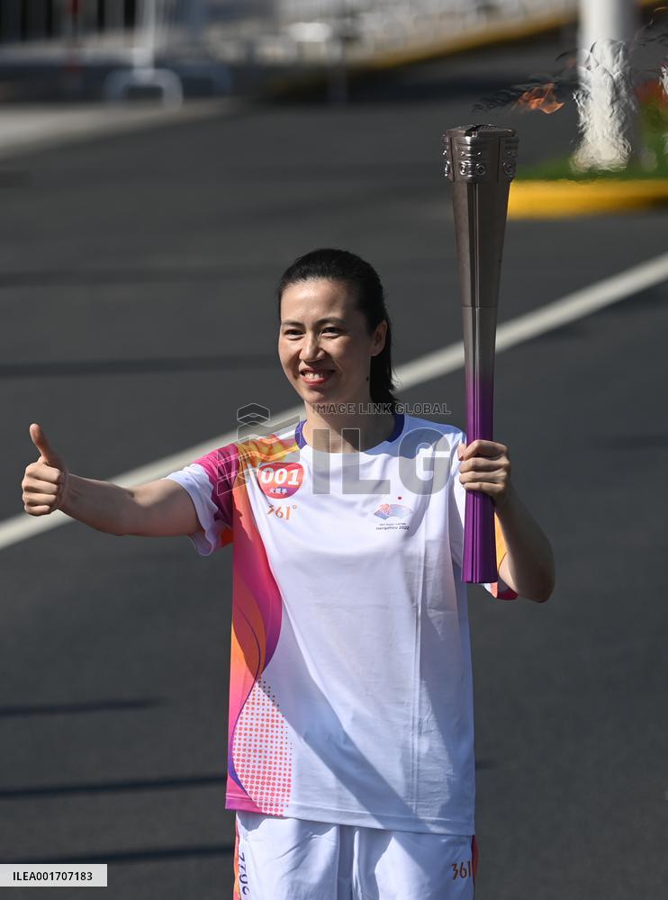 (SP)CHINA-HUZHOU-ASIAN GAMES-TORCH RELAY (CN)
