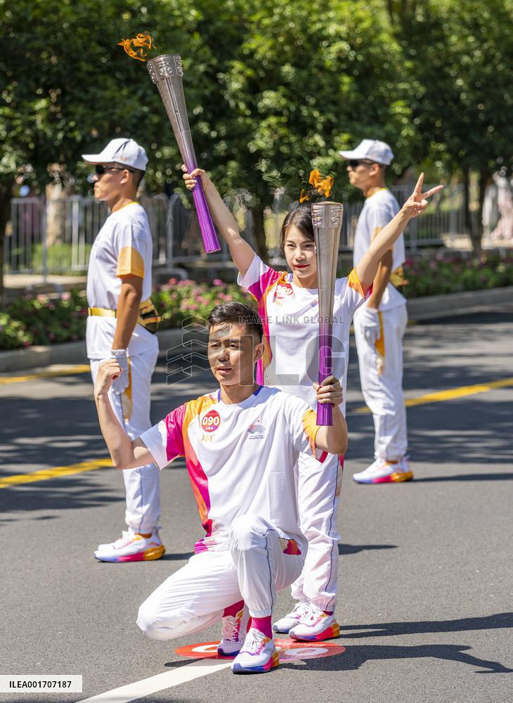 (SP)CHINA-HUZHOU-ASIAN GAMES-TORCH RELAY (CN)