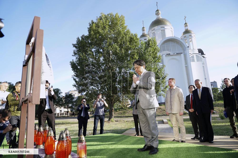 Japan Foreign Minister Hayashi in Ukraine