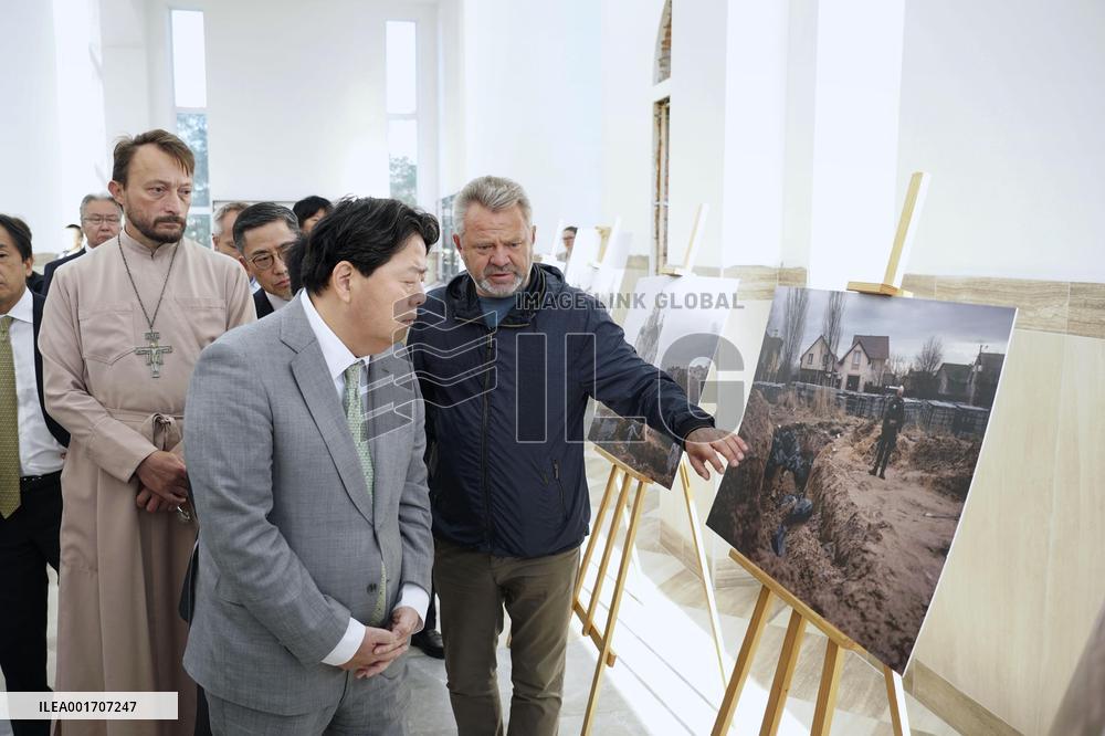 Japan Foreign Minister Hayashi in Ukraine