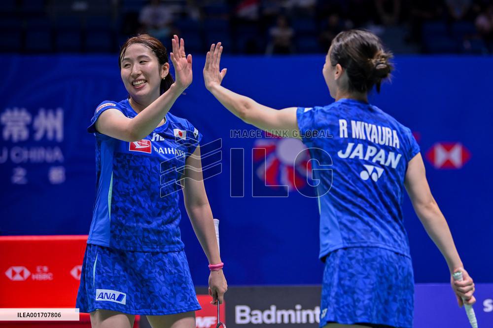 (SP)CHINA-CHANGZHOU-BADMINTON-CHINA OPEN 2023-WOMEN'S DOUBLES (CN)