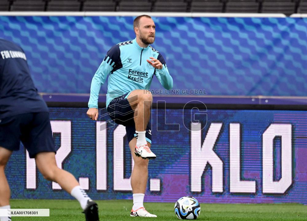 UEFA Euro 2024 qualifiers - Team Denmark practice session