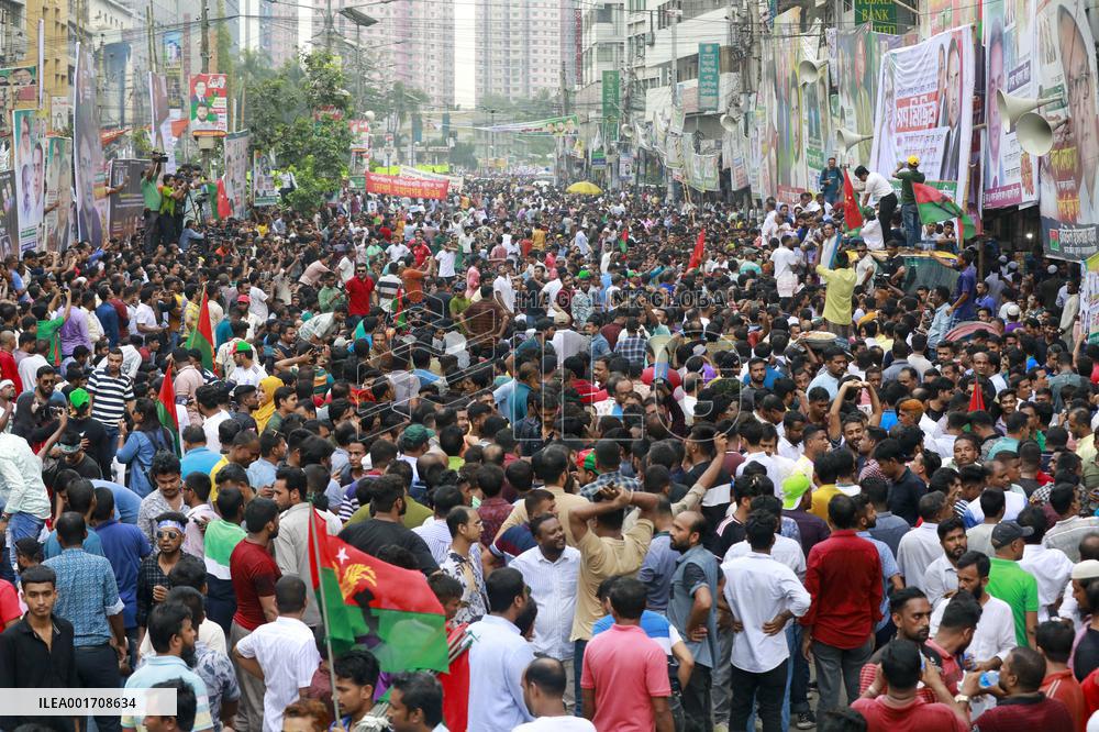 BNP Supporters Protest - Dhaka