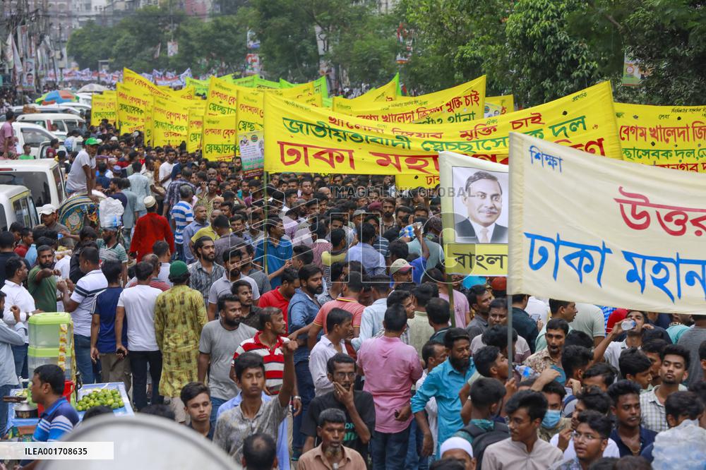 BNP Supporters Protest - Dhaka
