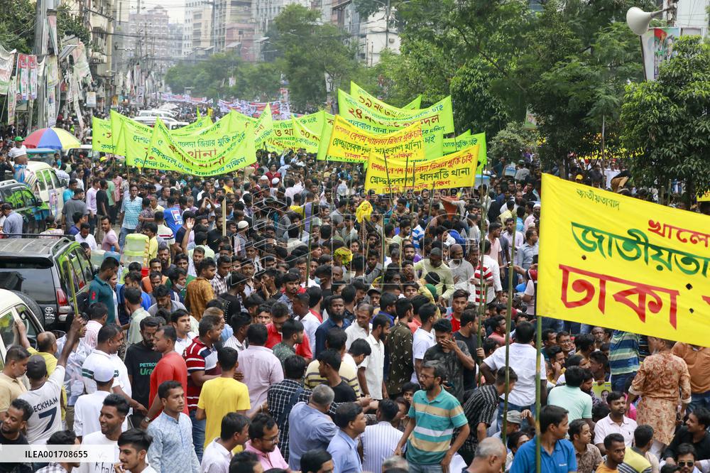 BNP Supporters Protest - Dhaka
