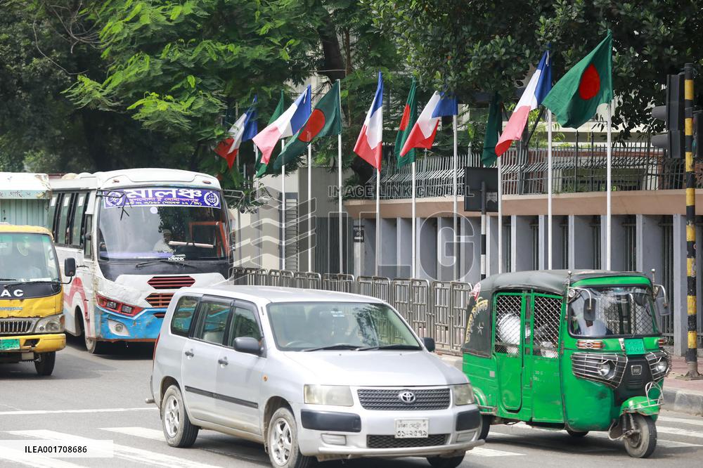 Preparations For President Macron's Visit - Dhaka