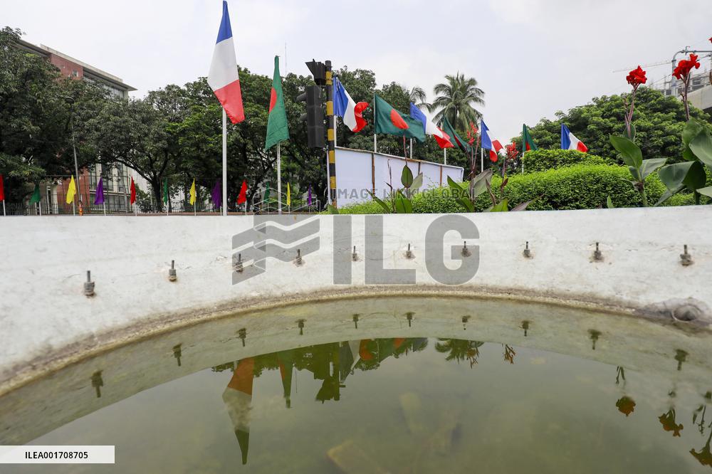 Preparations For President Macron's Visit - Dhaka