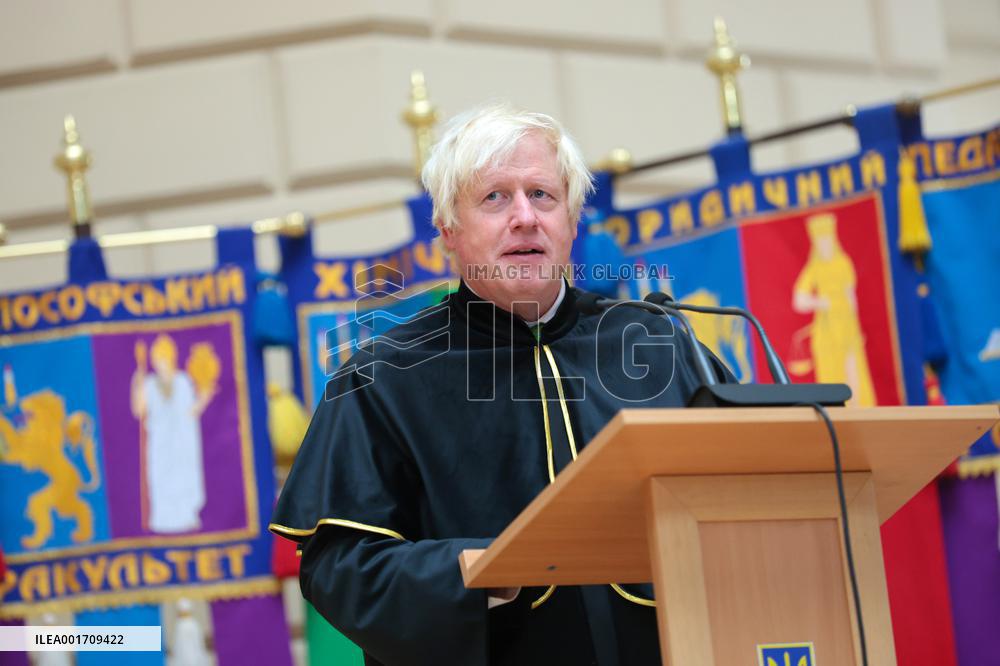 Boris Johnson becomes honorary doctor of Lviv National University