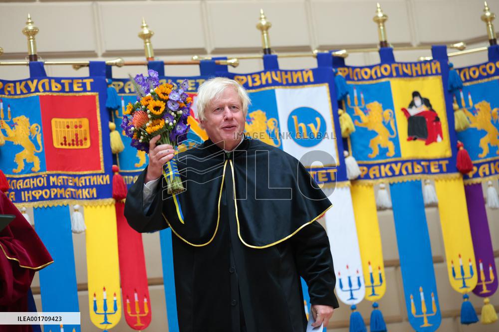 Boris Johnson becomes honorary doctor of Lviv National University