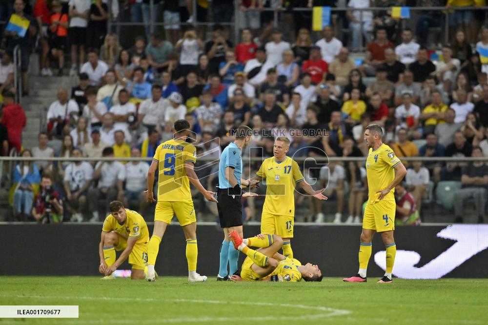 Ukraine 1-1 England in EURO 2024 qualifier in Wroclaw