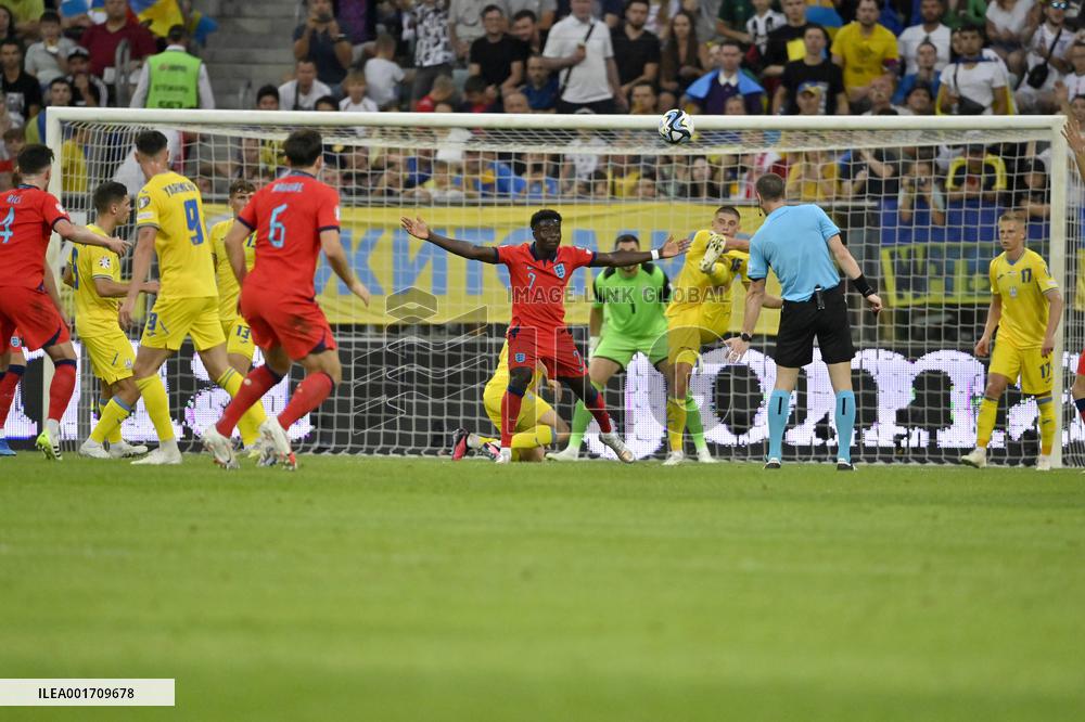 Ukraine 1-1 England in EURO 2024 qualifier in Wroclaw